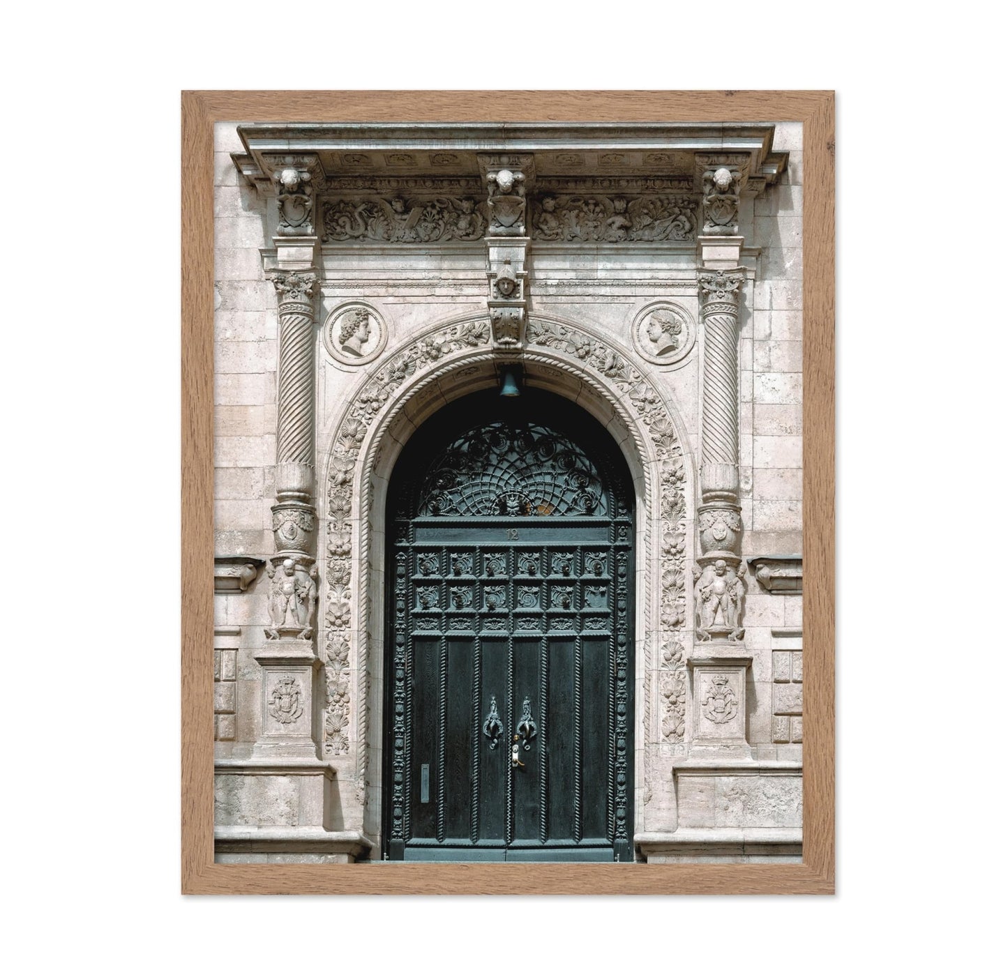 Red Limestone Decorated Gate