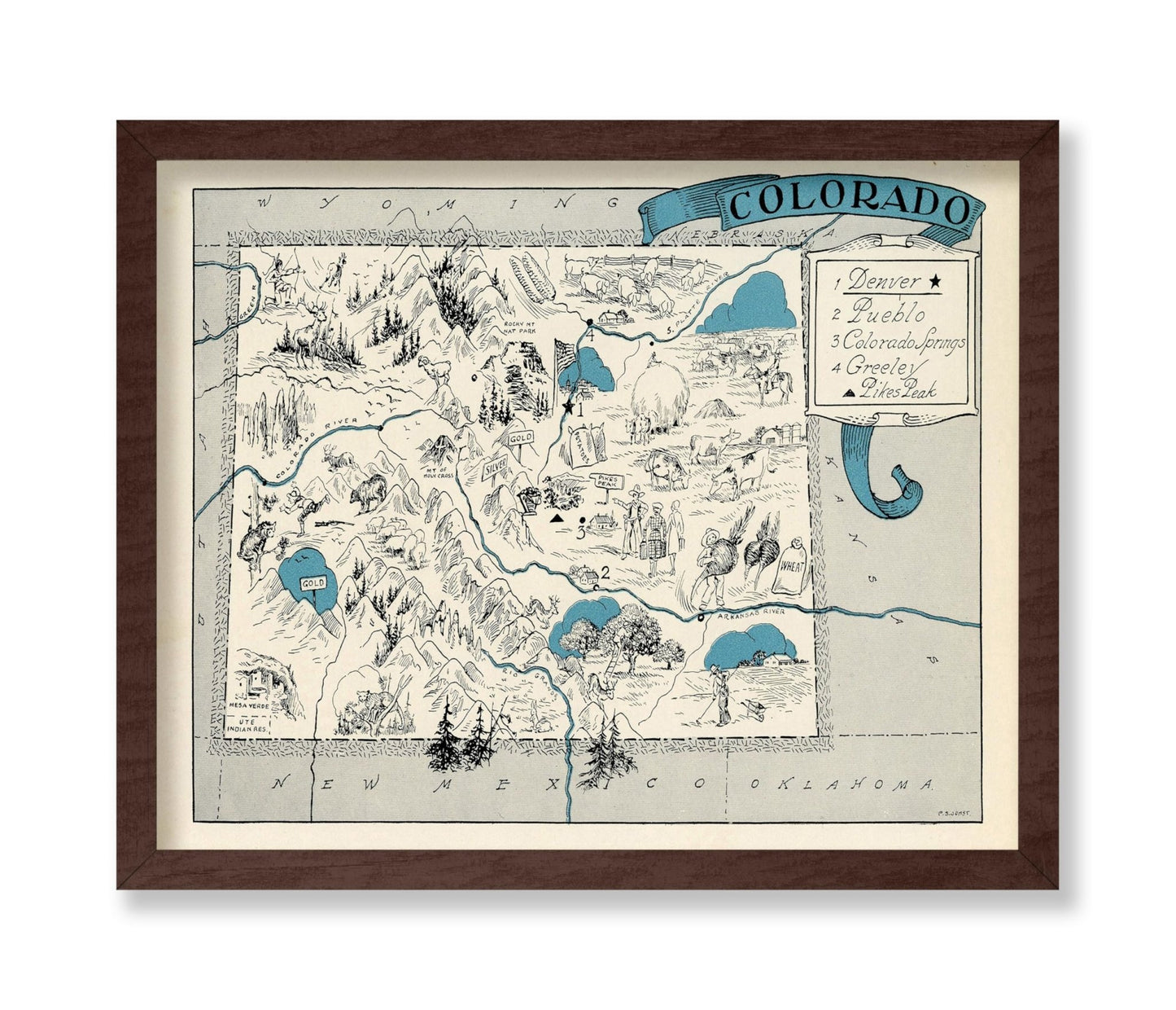 Colorado Pictorial Map