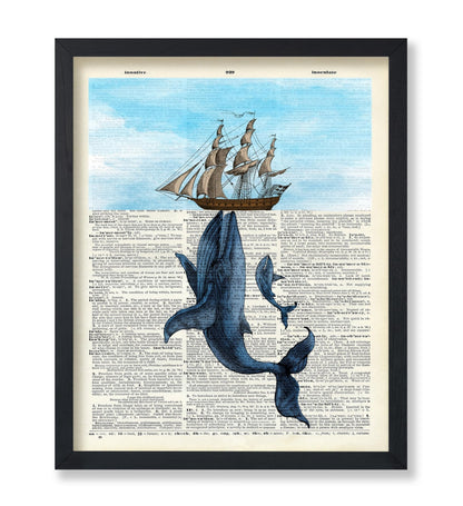 Blue Whales and Ship