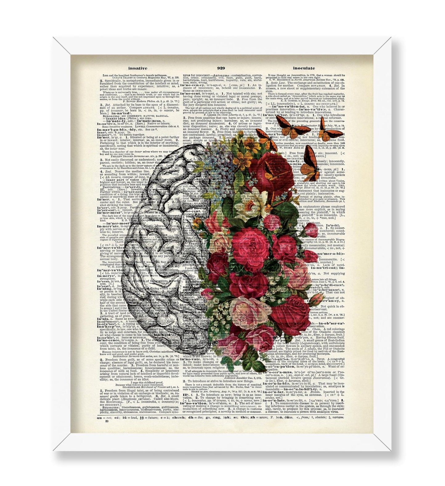 Flowery Brain and Butterflies