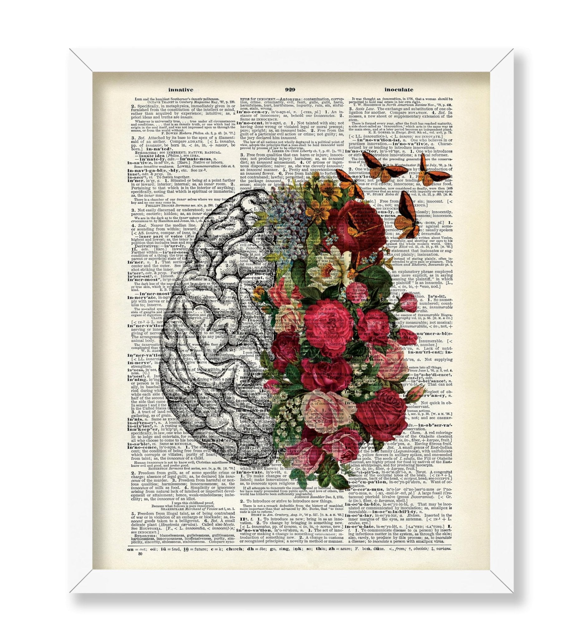 Flowery Brain and Butterflies