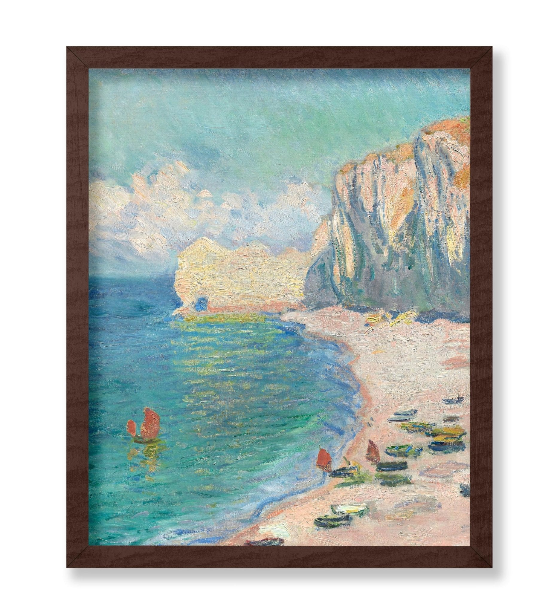 Claude Monet - The Beach and the Falaise d'Amont