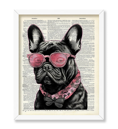 French Bulldog in Pink Sunglasses No2
