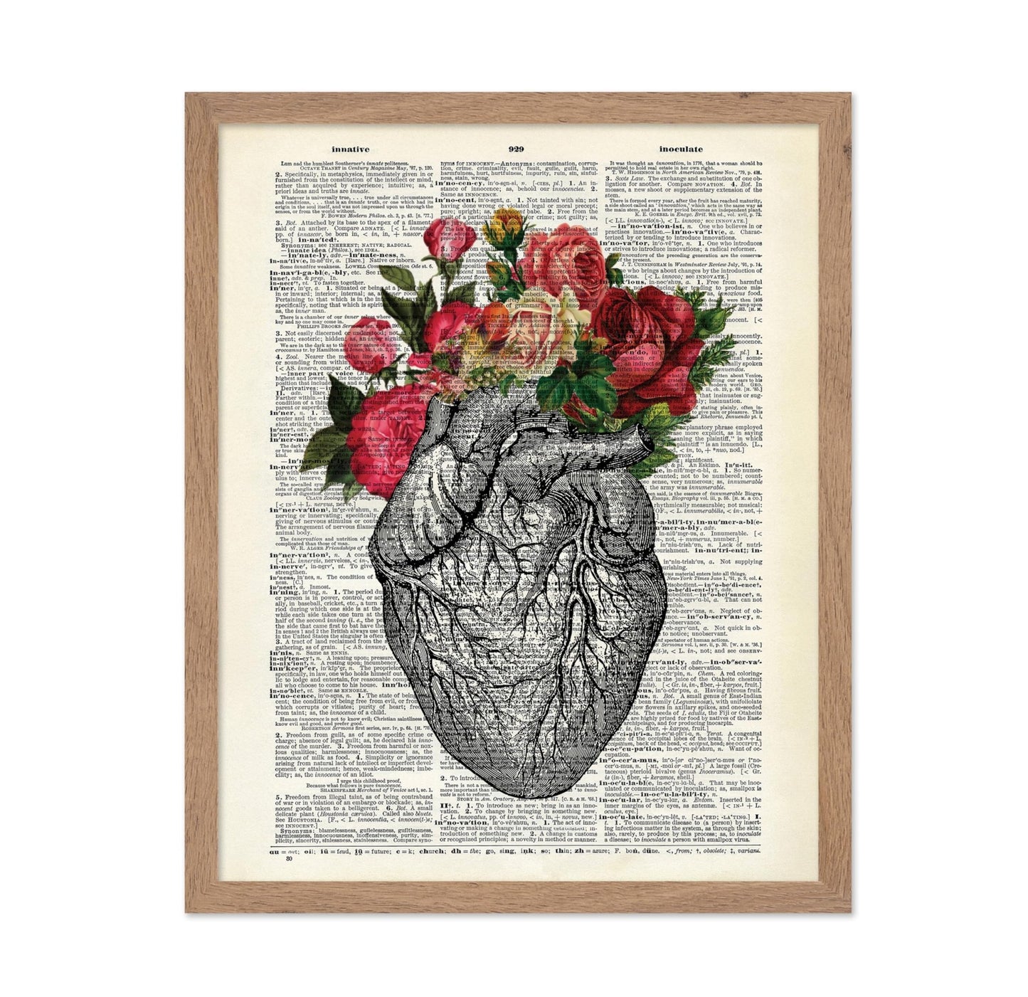 Floral Anatomical Heart No2