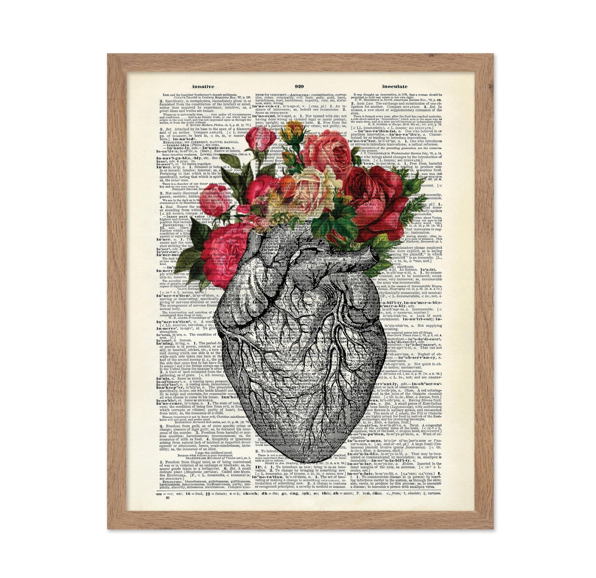 Floral Anatomical Heart No2