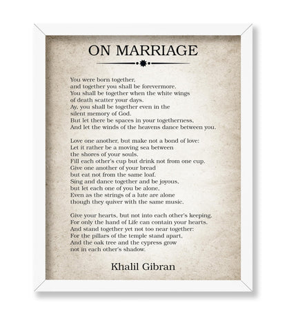 On Marriage