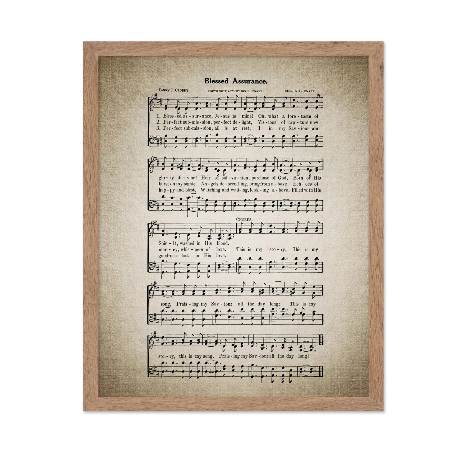 Blessed Assurance Hymnal Sheet