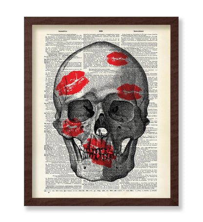 Kiss Marks on a Skull