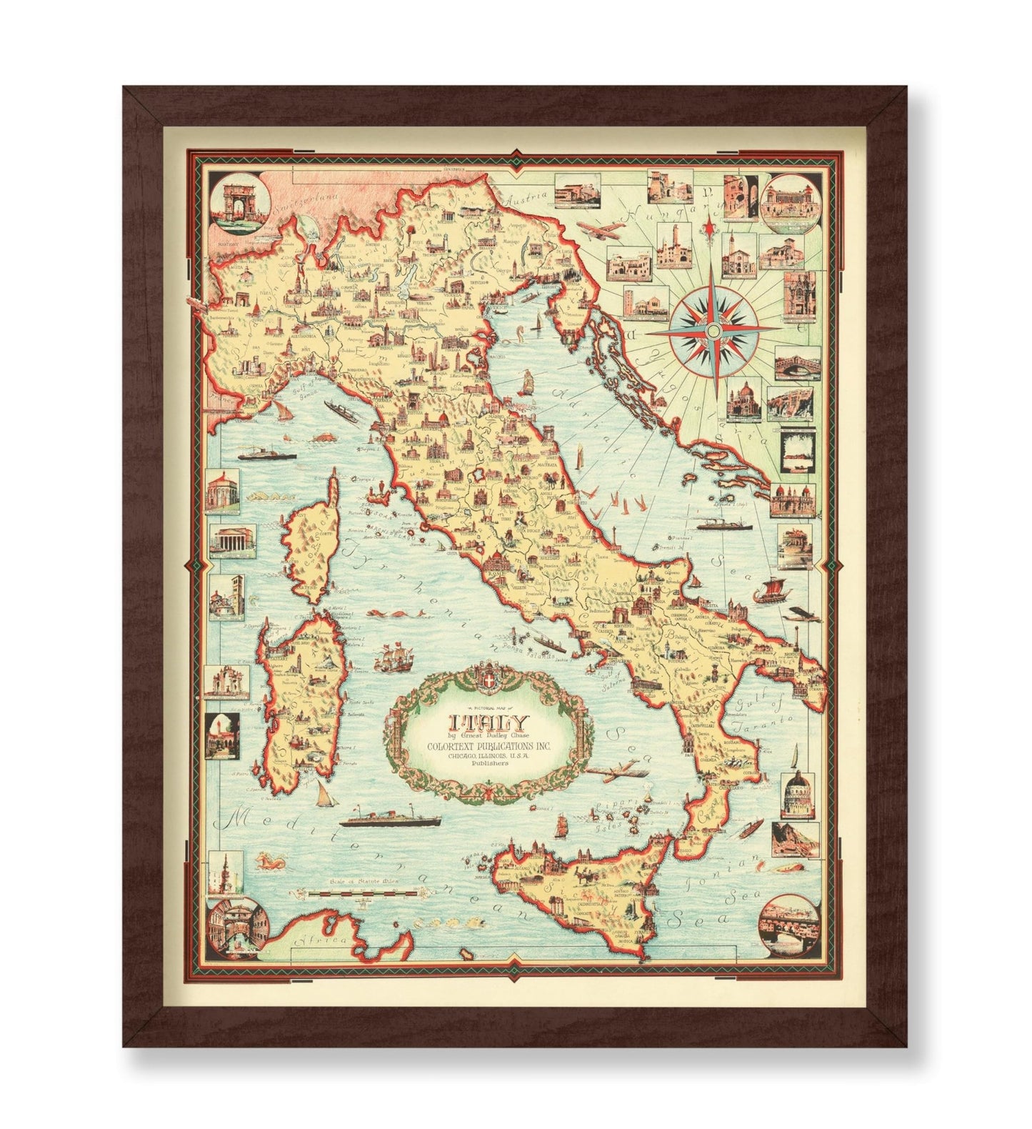 Italy Pictorial Map