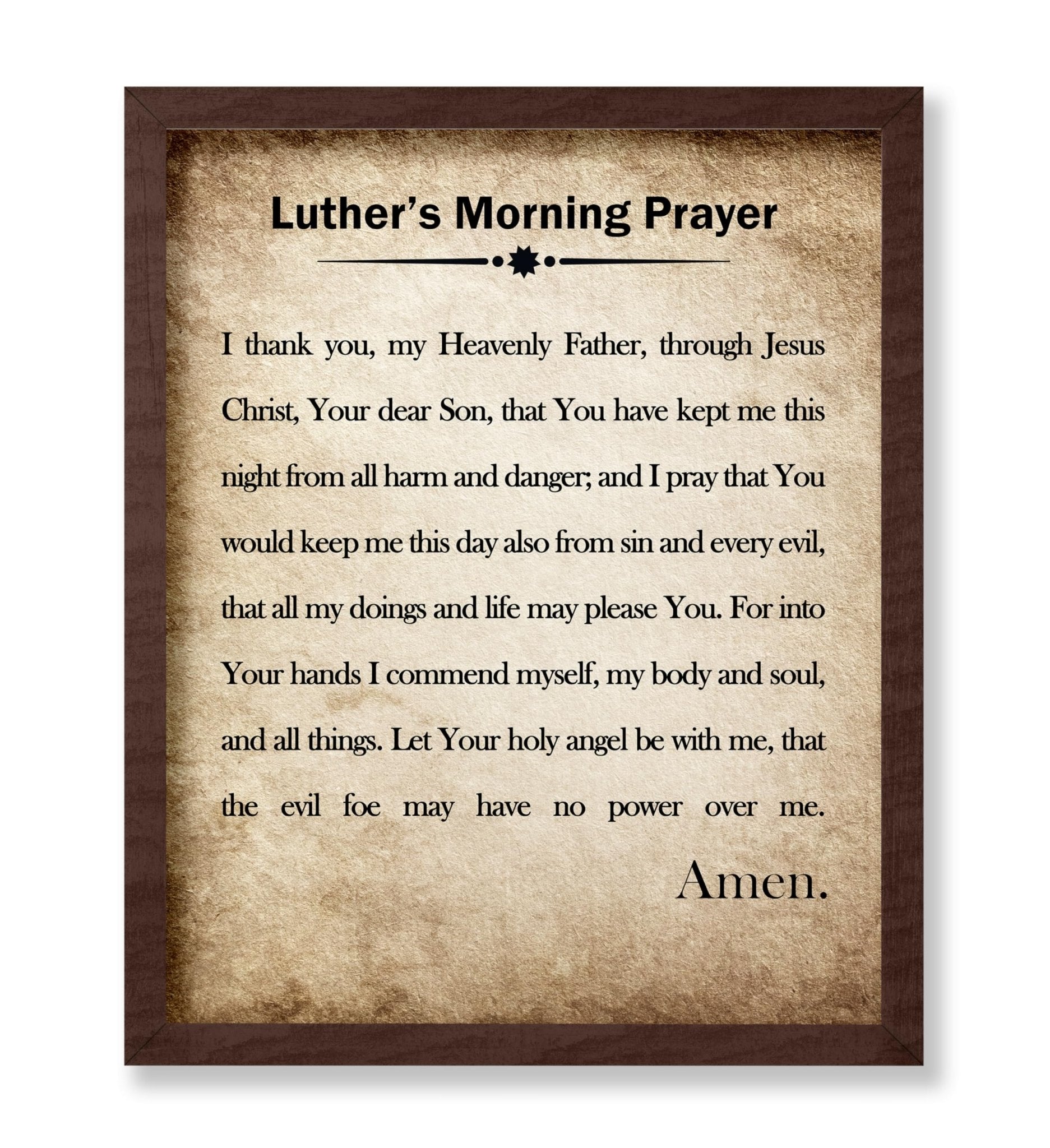 Luther's Morning Prayer