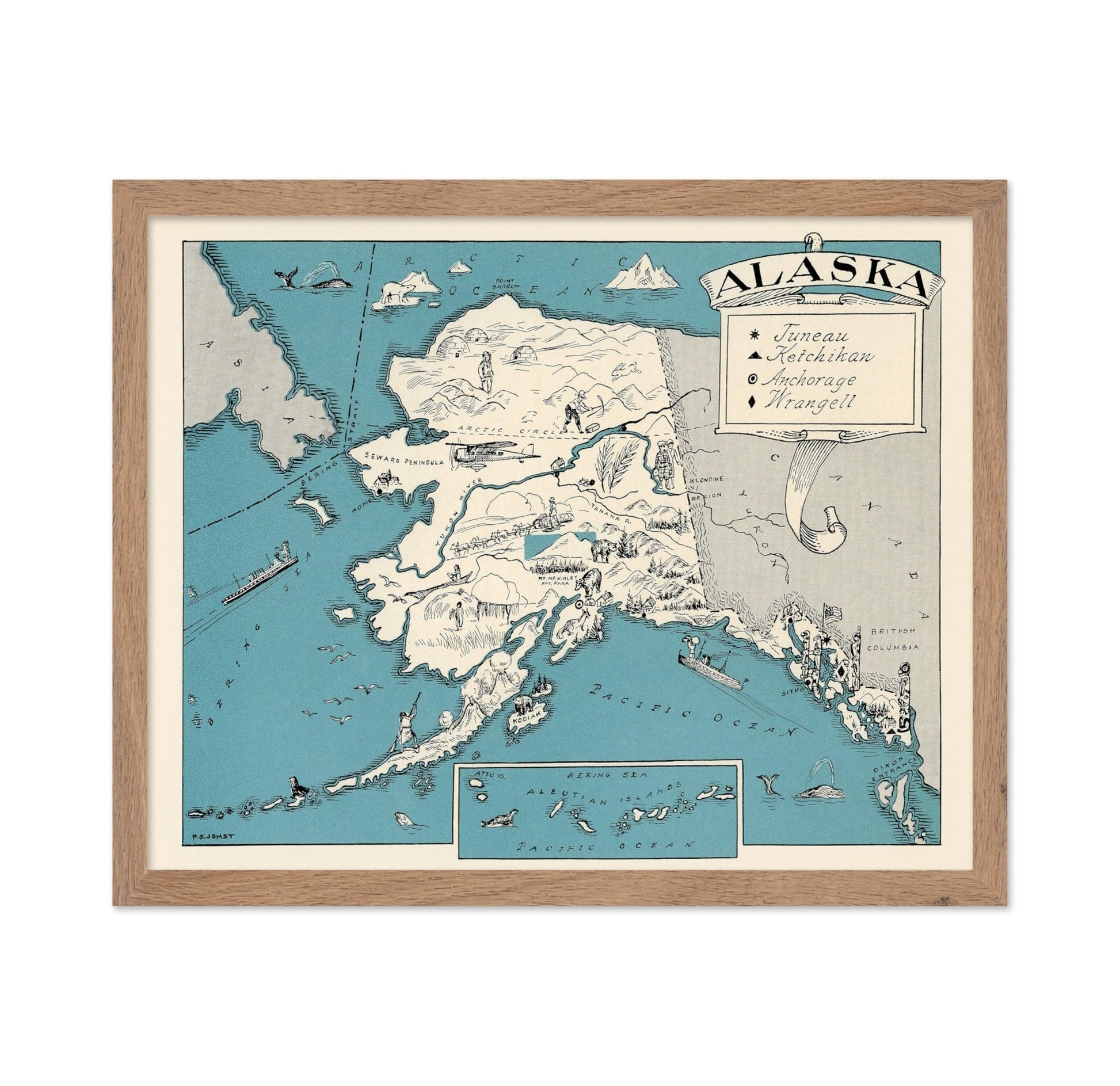 Alaska Pictorial Map