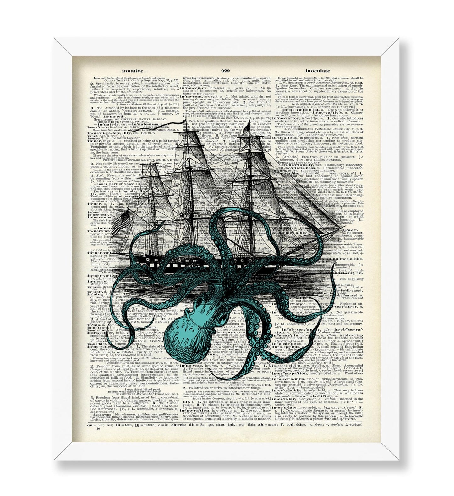 Octopus Attacking Ship