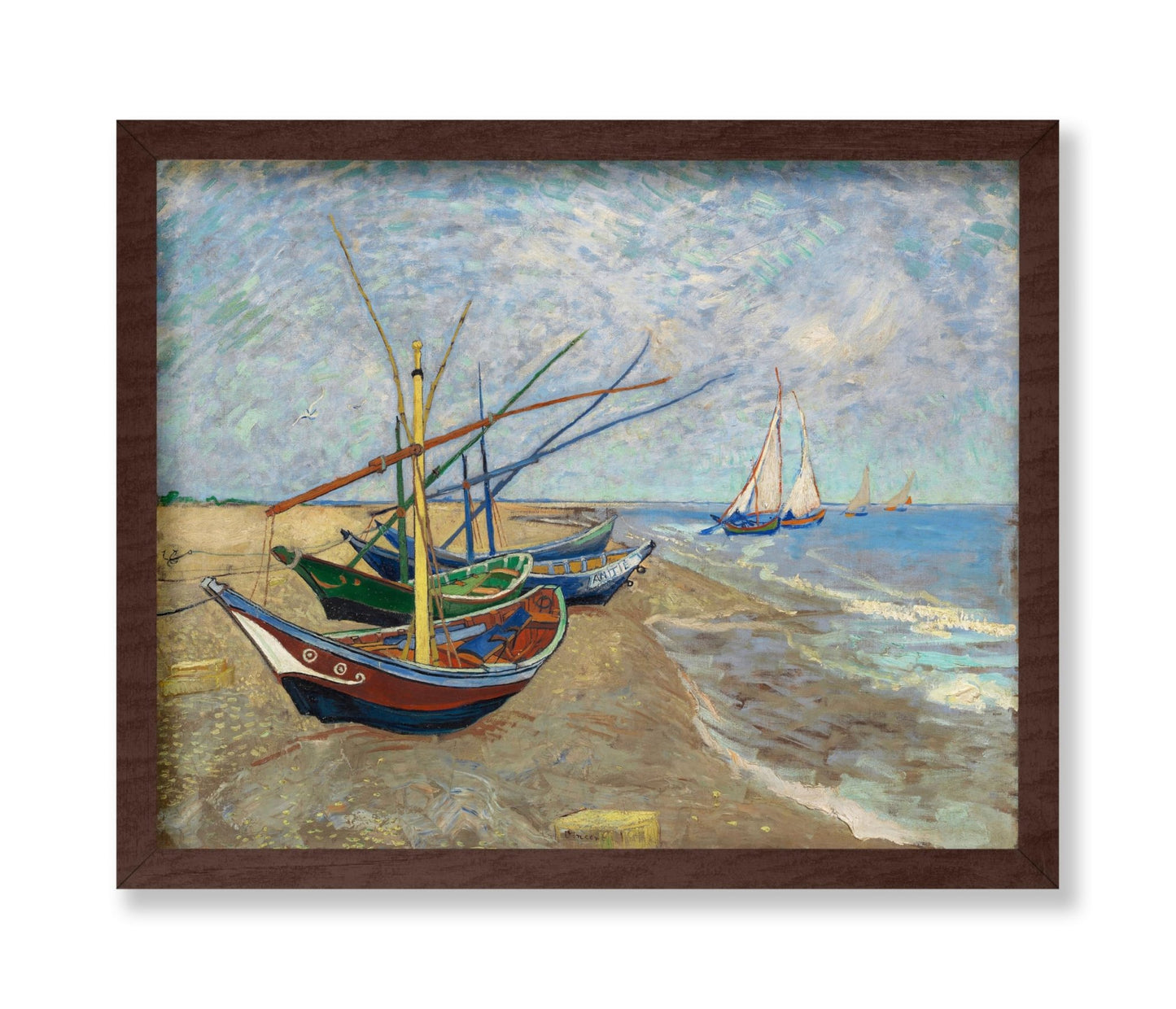 Van Gogh - Boats on the Beach of Saintes Maries
