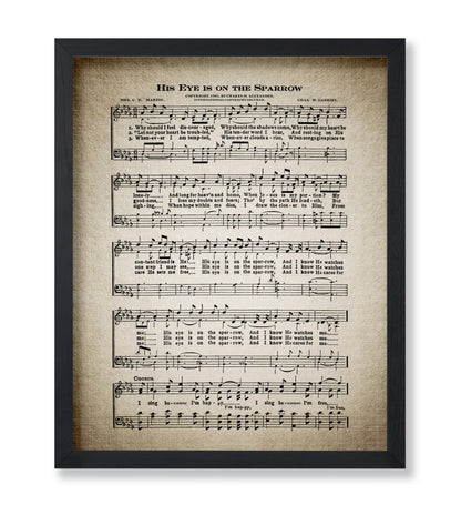 His Eye Is on The Sparrow Hymnal Sheet