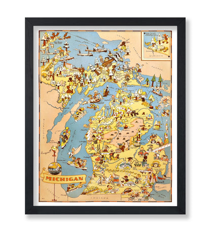 Michigan Pictorial Map No1