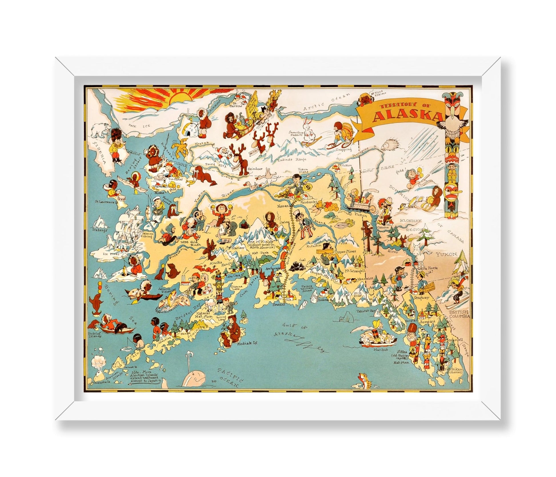 Ruth Taylor - Pictorial Map of Alaska