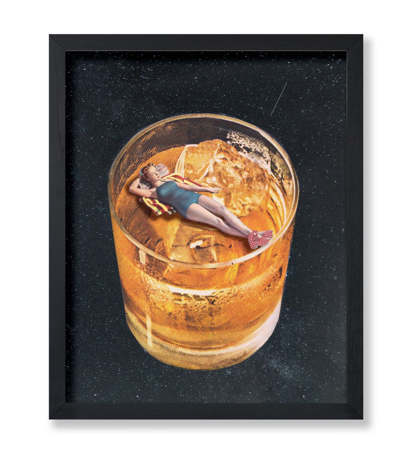 Pin Up Girl on Whiskey