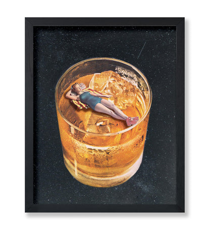 Pin Up Girl on Whiskey