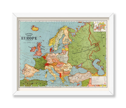 Bacon's Standard Map of Europe