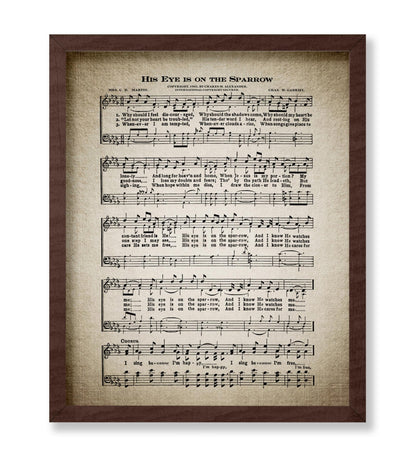 His Eye Is on The Sparrow Hymnal Sheet
