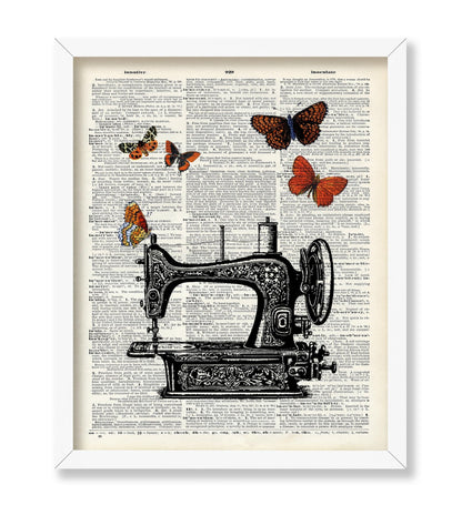 Sewing Machine and Butterfly