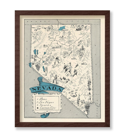 Nevada Pictorial Map