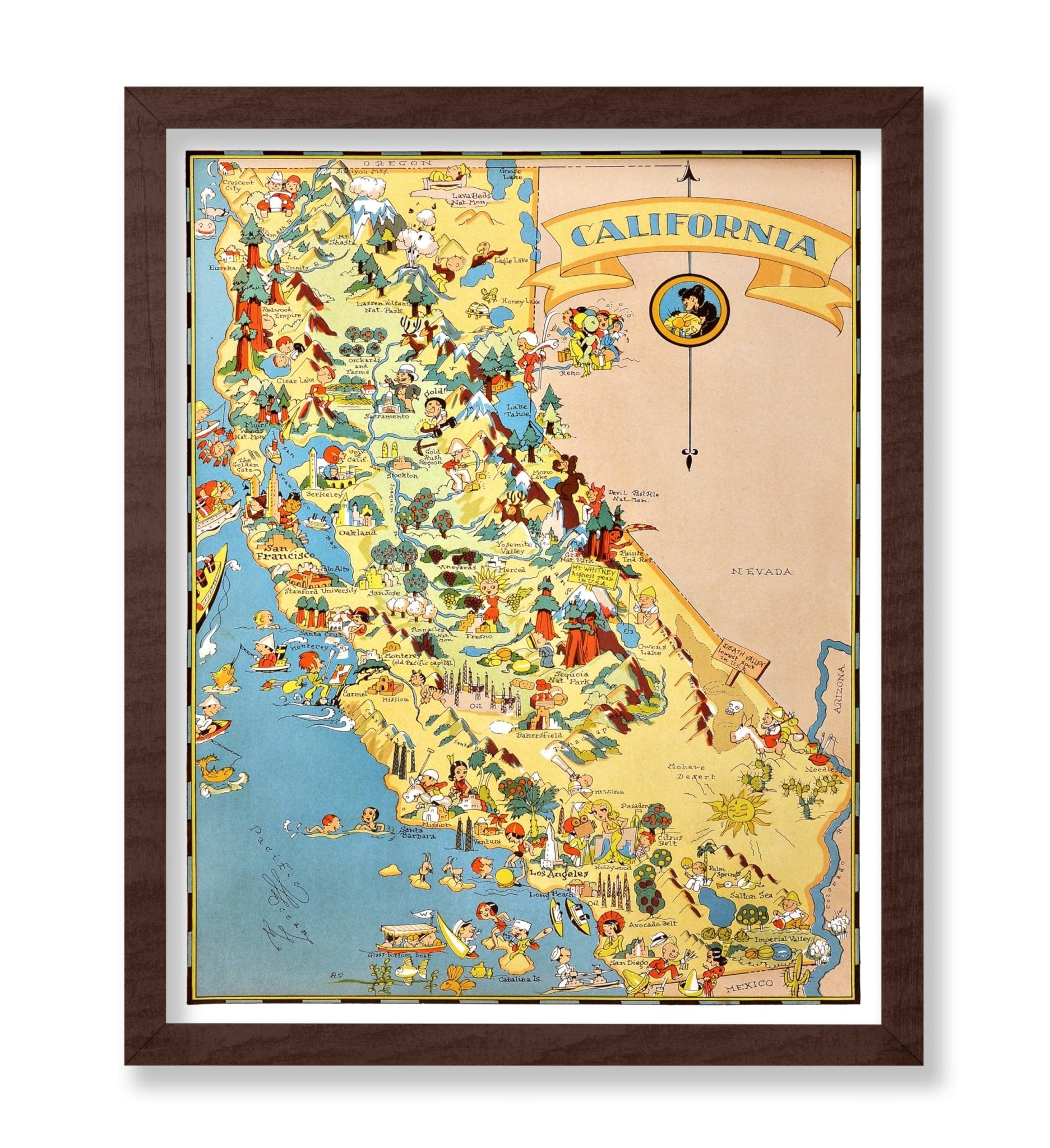 Ruth Taylor - Pictorial Map of California