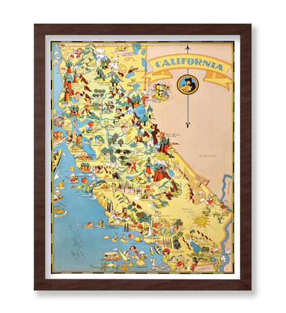 Ruth Taylor - Pictorial Map of California