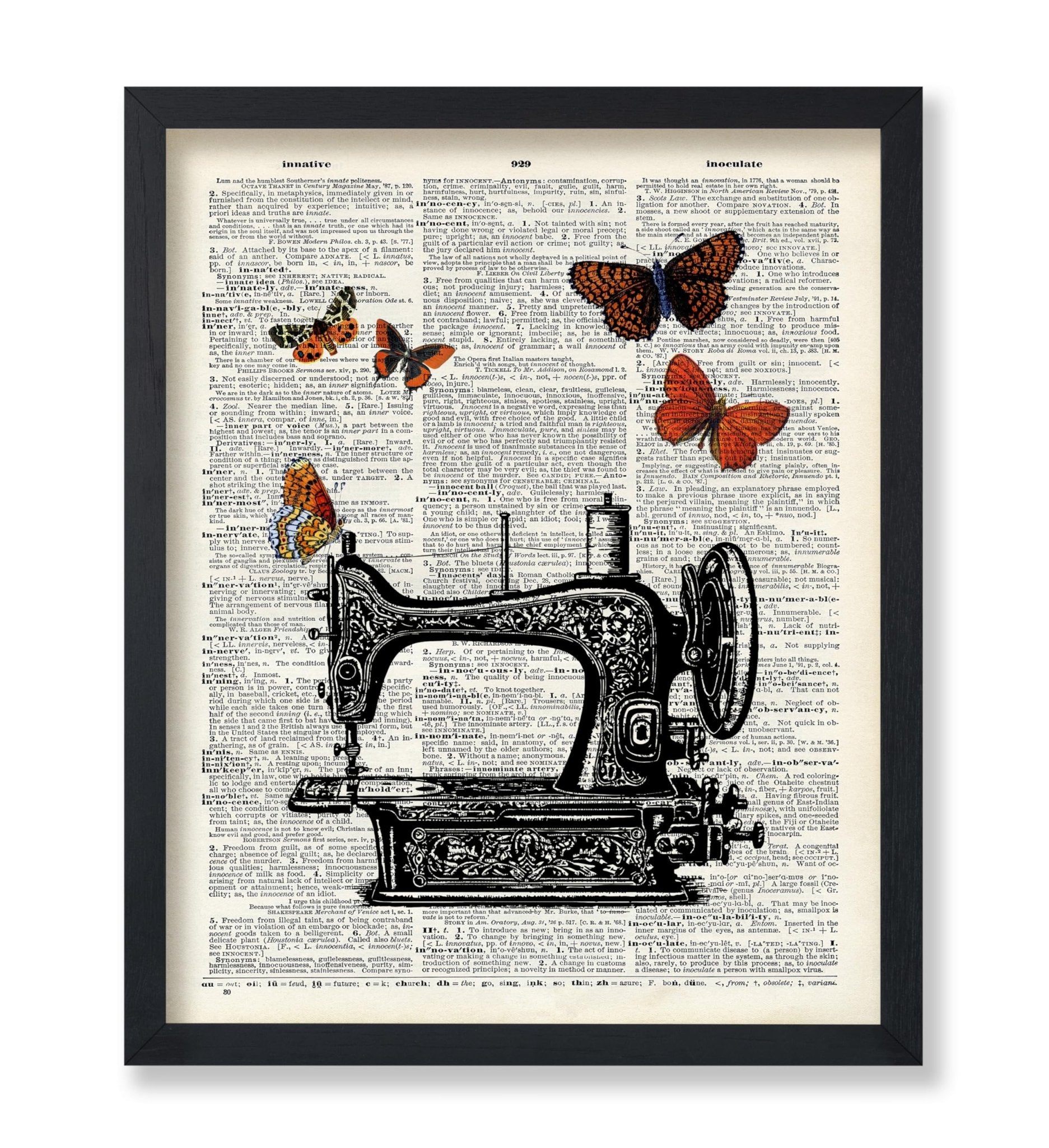 Sewing Machine and Butterfly