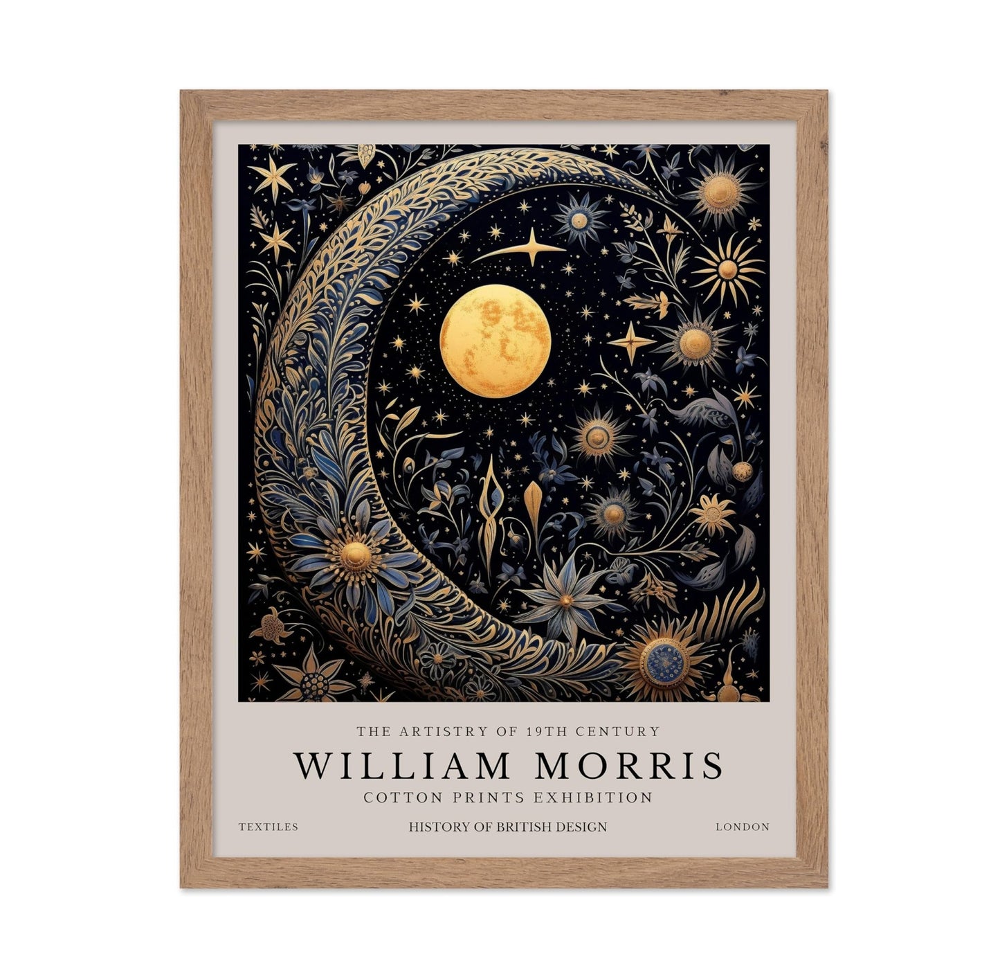 William Morris - Moon & Stars No1