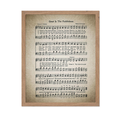 Great Is Thy Faithfulness Hymnal Sheet No2