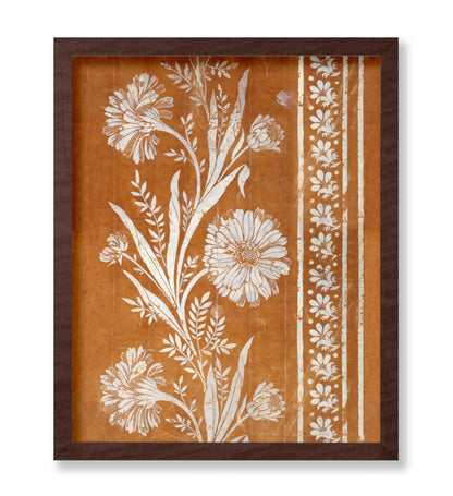 Burnt Orange Floral Pattern