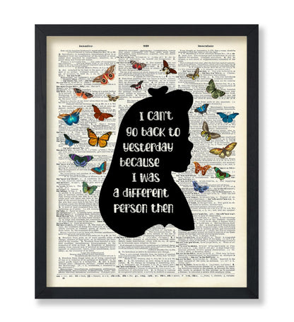 Alice In Wonderland I Can't Go Back To Yesterday No3