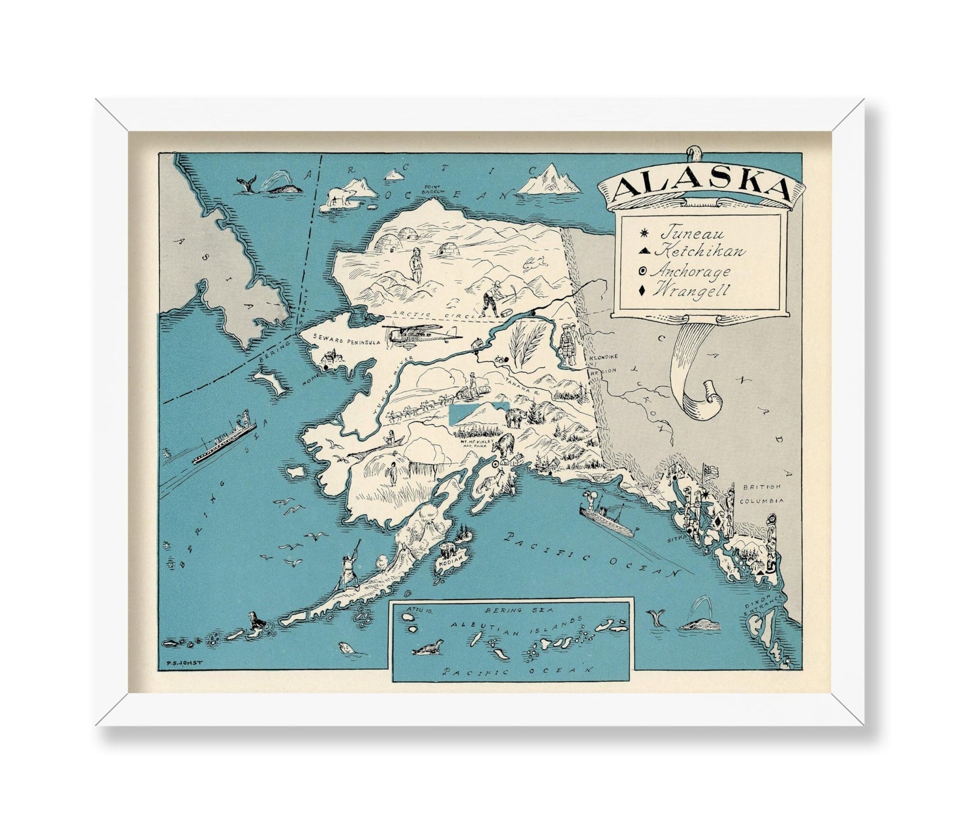 Alaska Pictorial Map