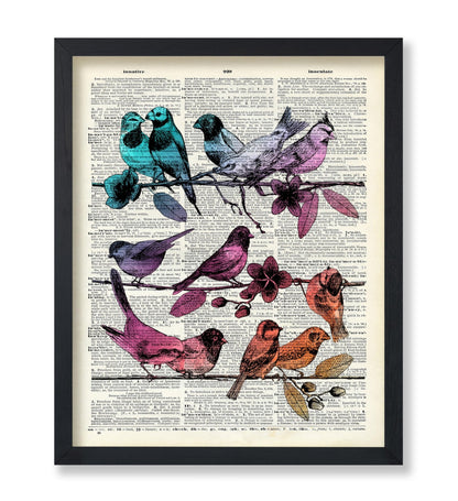 Hummingbirds on Branches