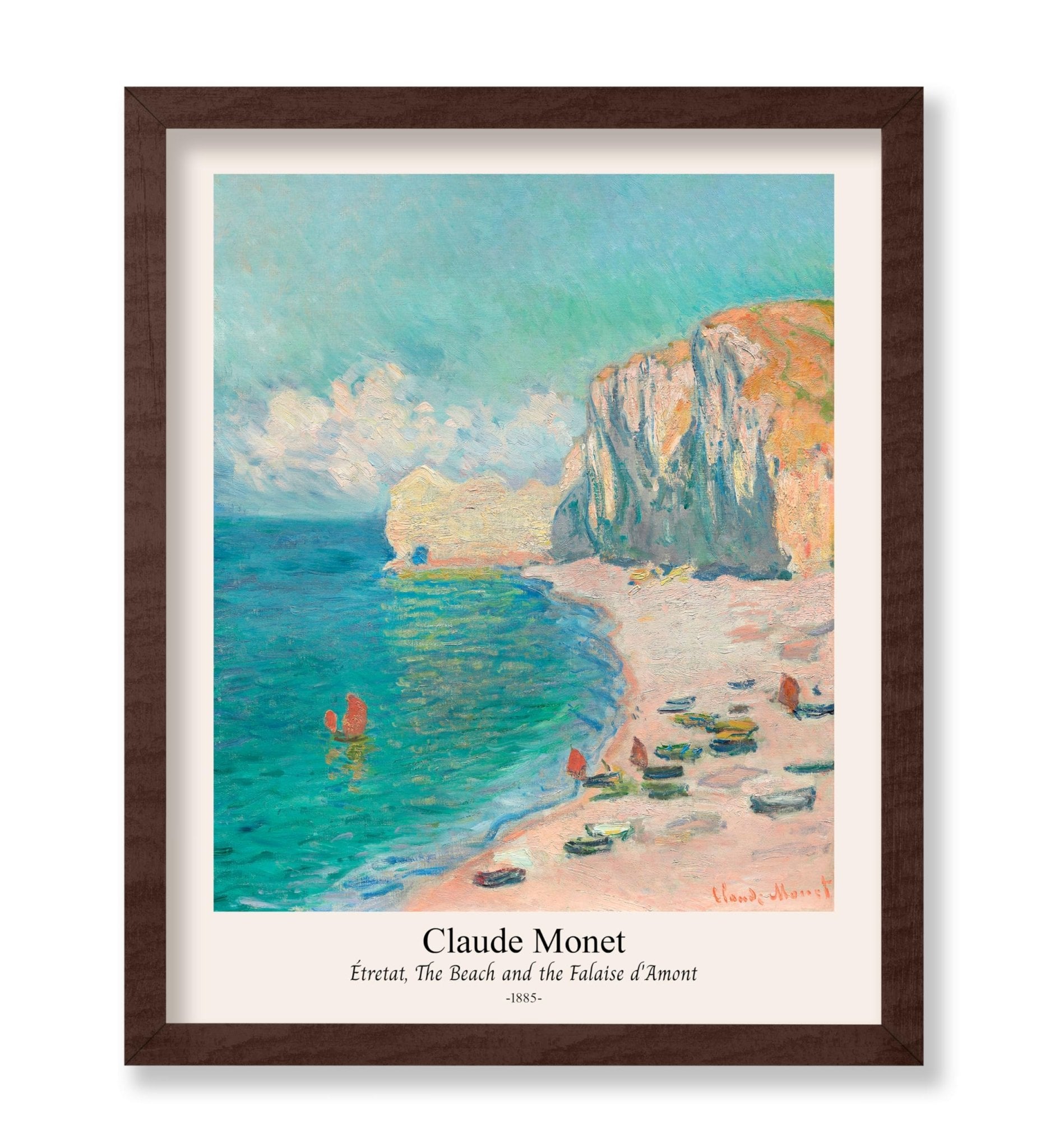 Claude Monet - Beach & Falaise d'Amont