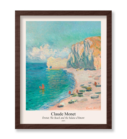 Claude Monet - Beach & Falaise d'Amont