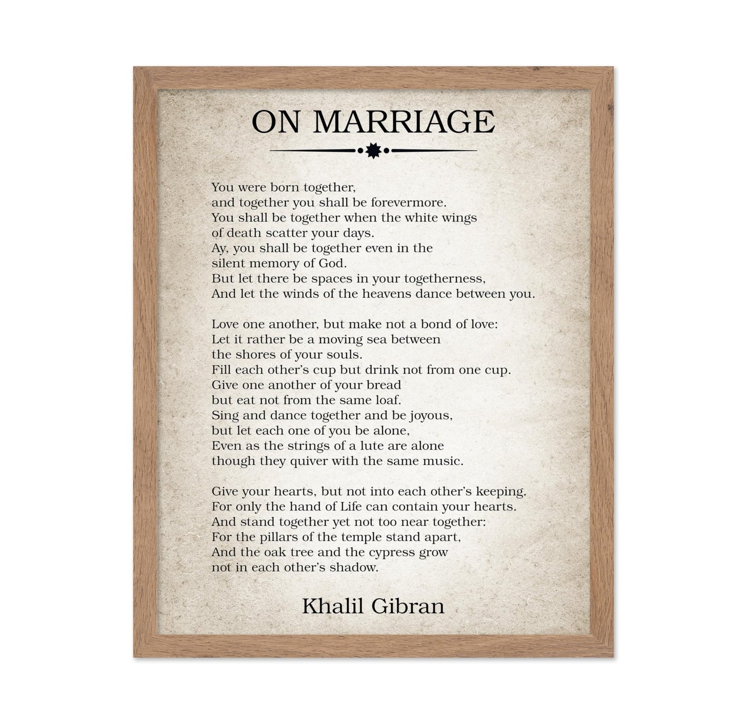 On Marriage