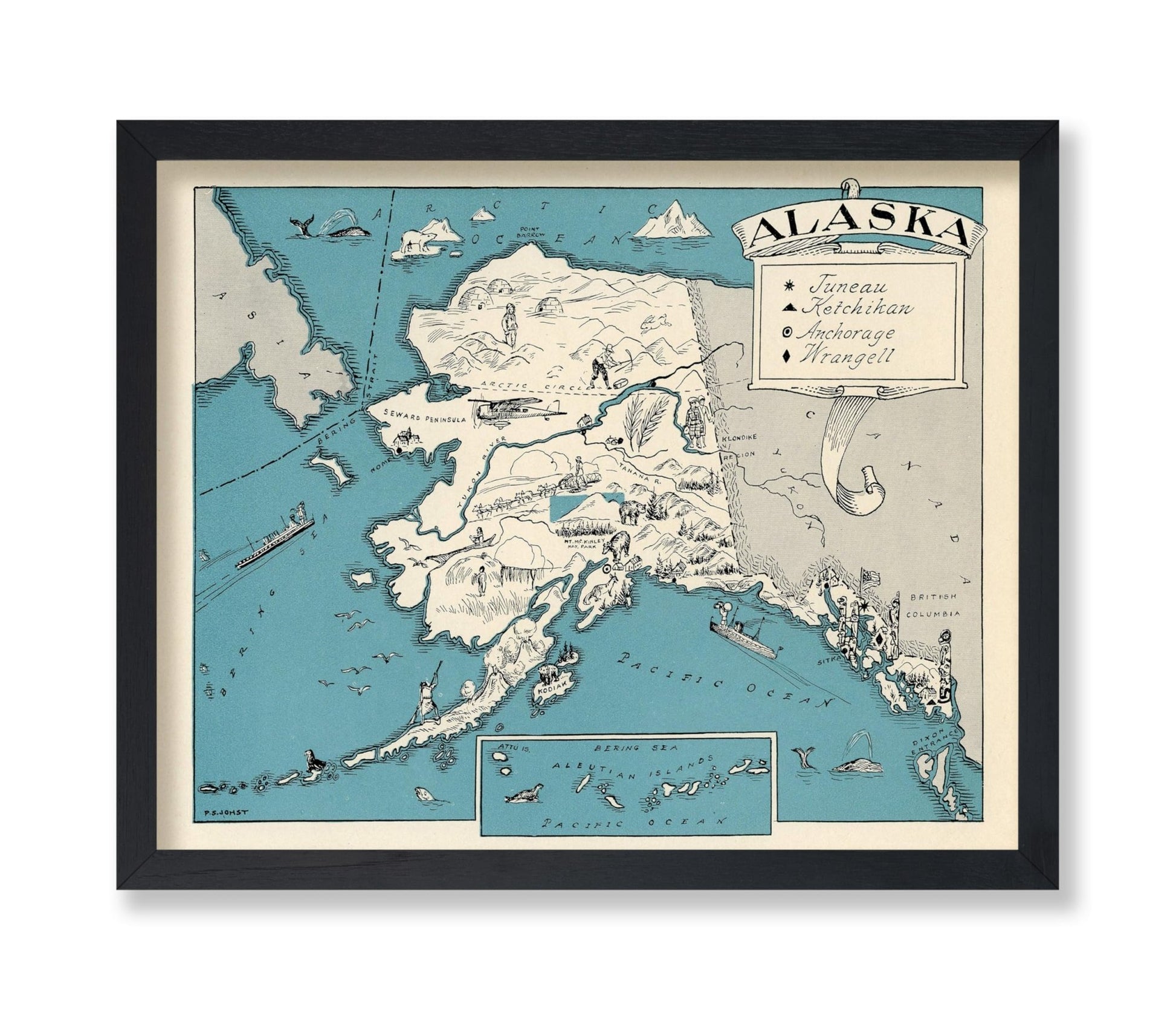 Alaska Pictorial Map