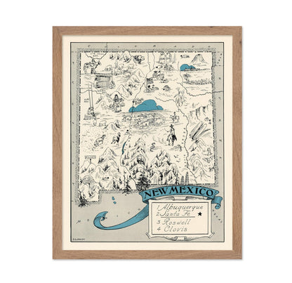 New Mexico Pictorial Map