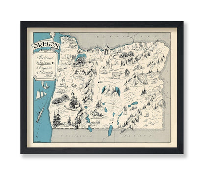 Oregon Pictorial Map