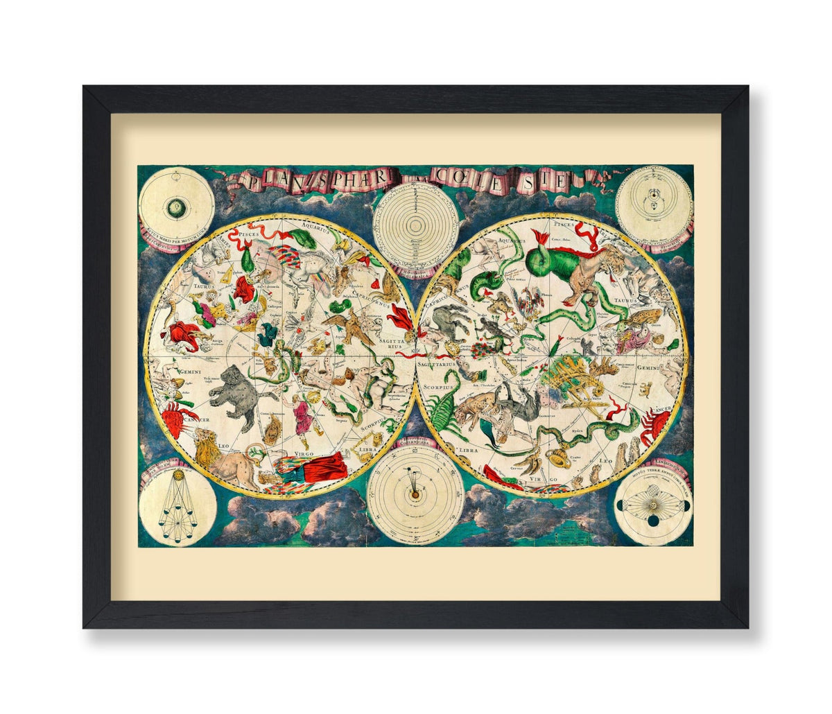 Map of The Heavens 1670