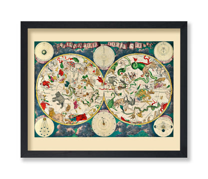 Map of The Heavens 1670