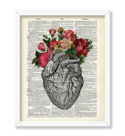 Floral Anatomical Heart No2