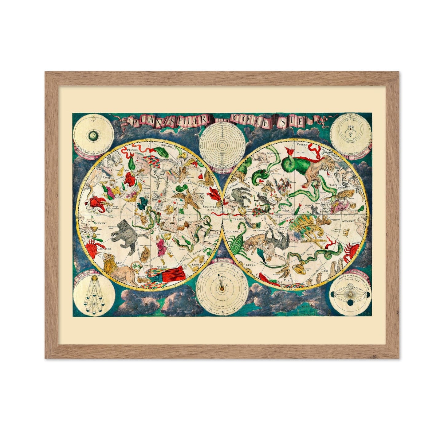 Map of The Heavens 1670