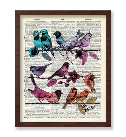 Hummingbirds on Branches