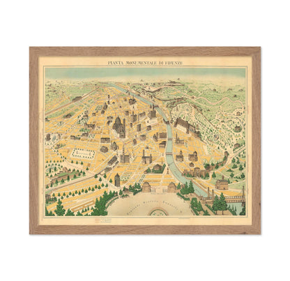 Pictorial Map of Florence