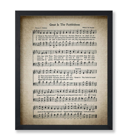 Great Is Thy Faithfulness Hymnal Sheet No2