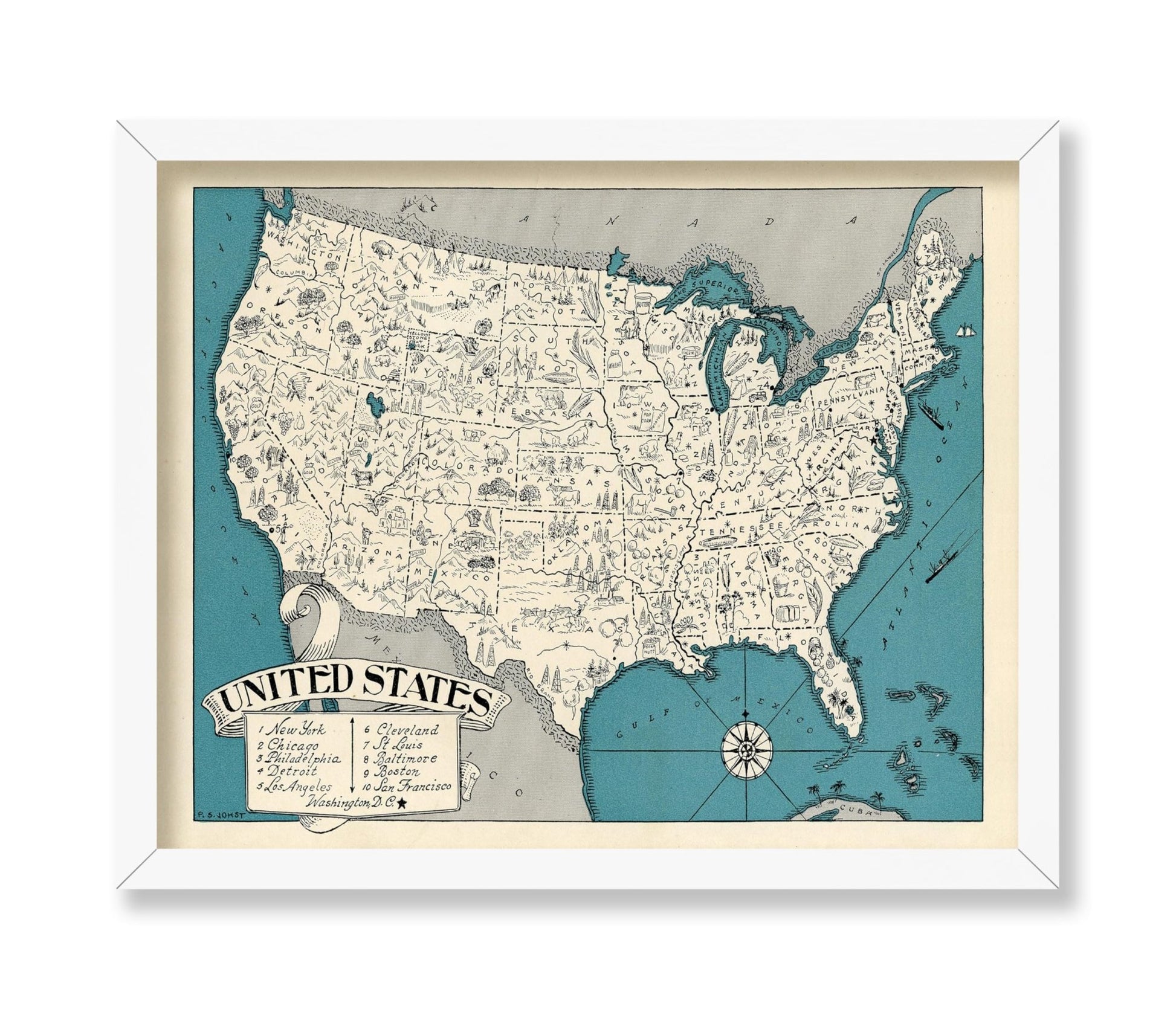 United States Pictorial Map