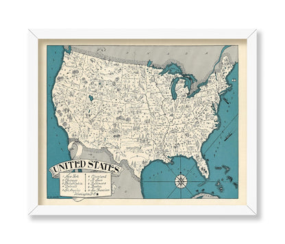 United States Pictorial Map